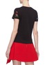Back View - Click To Enlarge - ALICE & OLIVIA - 'Rylyn' floral Stace Face embroidered T-shirt