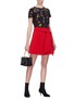 Figure View - Click To Enlarge - ALICE & OLIVIA - 'Rylyn' floral Stace Face embroidered T-shirt