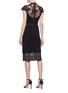 Back View - Click To Enlarge - ALICE & OLIVIA - 'Kim' Chantilly lace panel dress