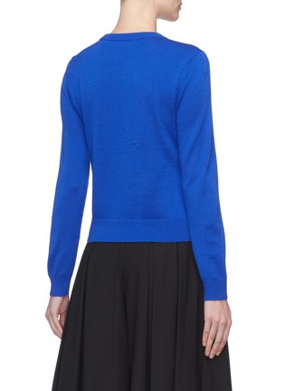 Back View - Click To Enlarge - ALICE & OLIVIA - 'Chia' Stacey embellished intarsia wool sweater