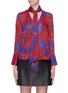 Main View - Click To Enlarge - ALICE & OLIVIA - 'Gwenda' lavallière sash tie floral print blouse