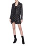 Figure View - Click To Enlarge - ALICE & OLIVIA - 'Cody' star stud leather jacket