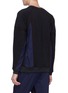 Back View - Click To Enlarge - 73333 - 'Spin' stripe quilted raglan sweatshirt