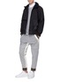 Figure View - Click To Enlarge - 73333 - 'Biker' colourblocked quilted sweatpants