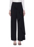 Main View - Click To Enlarge - ALICE & OLIVIA - 'Verdell' side split ruffle drape flared crepe pants