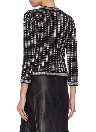 Back View - Click To Enlarge - ALICE & OLIVIA - 'Georgia' chain border cardigan