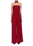 Main View - Click To Enlarge - ALICE & OLIVIA - 'Latonya' ruffle wide leg strapless jumpsuit