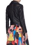 Back View - Click To Enlarge - ALICE & OLIVIA - 'Cody' studded sleeve cropped leather jacket
