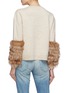 Back View - Click To Enlarge - ALICE & OLIVIA - 'Sheila' fox fur cuff sweater