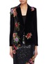 Main View - Click To Enlarge - ALICE & OLIVIA - 'Hix' floral embellished velvet blazer