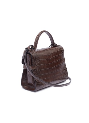 Figure View - Click To Enlarge - DELVAUX - 'Tempête Mini' alligator leather satchel