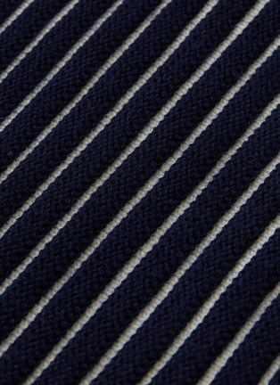  - VICTORIA, VICTORIA BECKHAM - Stripe wool ottoman knit skirt