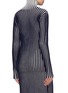 Back View - Click To Enlarge - VICTORIA, VICTORIA BECKHAM - Stripe wool ottoman knit turtleneck sweater