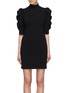 Main View - Click To Enlarge - ALICE & OLIVIA - 'Brenna' puff sleeve mock neck dress