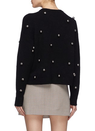 Back View - Click To Enlarge - ALICE & OLIVIA - 'Gleeson' metal ball sweater