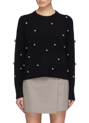 Main View - Click To Enlarge - ALICE & OLIVIA - 'Gleeson' metal ball sweater