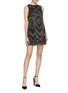 Figure View - Click To Enlarge - ALICE & OLIVIA - 'Clyde' graphic beaded shift dress