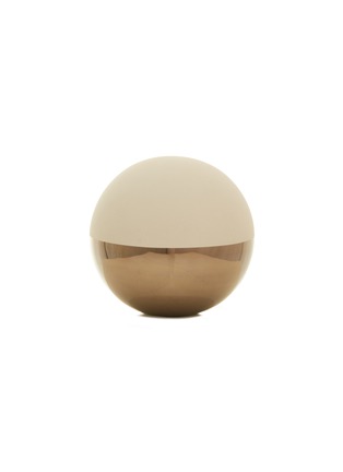 Main View - Click To Enlarge - BOSA - Sphere medium sculpture – Satin Cashmere/Glossy Dark Platinum
