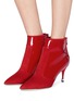 Figure View - Click To Enlarge - PAUL ANDREW - 'Citra' suede and patent leather ankle boots