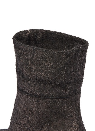  - PAUL ANDREW - 'Banner' foldover cuff crackle bouclé ankle boots