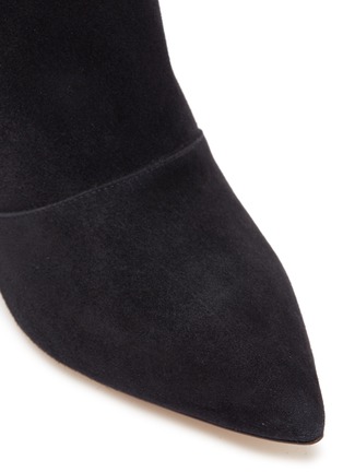 Detail View - Click To Enlarge - PAUL ANDREW - 'Banner' foldover shearling suede ankle boots