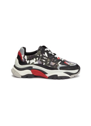 Main View - Click To Enlarge - ASH - 'Action' chunky outsole logo camouflage print leather sneakers