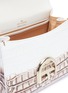 Detail View - Click To Enlarge - DELVAUX - 'Brillant Mini' dégradé patent alligator leather satchel