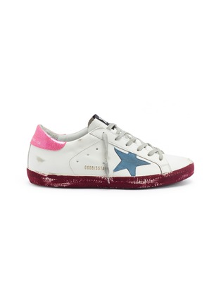 Main View - Click To Enlarge - GOLDEN GOOSE - 'Superstar' colourblock leather sneakers
