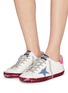 Figure View - Click To Enlarge - GOLDEN GOOSE - 'Superstar' colourblock leather sneakers