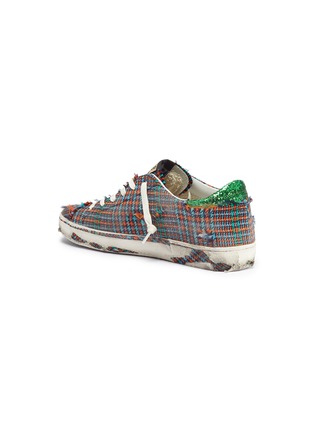 Detail View - Click To Enlarge - GOLDEN GOOSE - 'Superstar' houndstooth sneakers