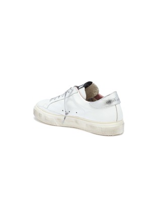 Detail View - Click To Enlarge - GOLDEN GOOSE - 'May' heart print star patch leather sneakers