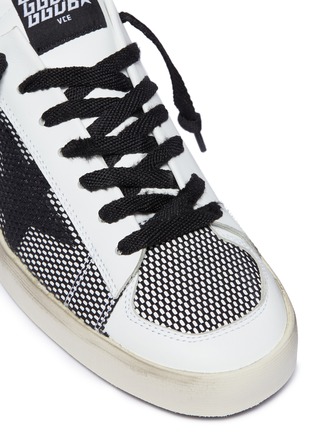 Detail View - Click To Enlarge - GOLDEN GOOSE - 'Stardan' mesh panel leather sneakers