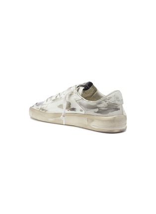 Detail View - Click To Enlarge - GOLDEN GOOSE - 'Stardan' mesh panel distressed leather sneakers