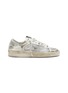 Main View - Click To Enlarge - GOLDEN GOOSE - 'Stardan' mesh panel distressed leather sneakers