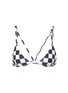 Main View - Click To Enlarge - ABYSSE - 'Dawn' checkerboard triangle bikini top