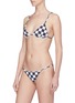Figure View - Click To Enlarge - ABYSSE - 'Dawn' checkerboard triangle bikini top