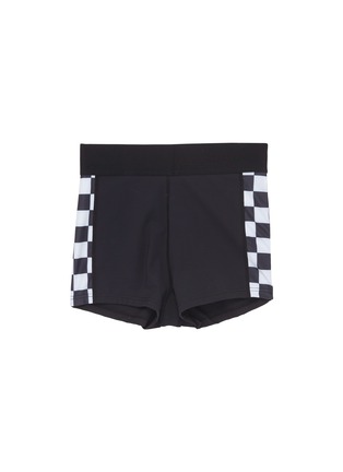 Main View - Click To Enlarge - ABYSSE - 'Osa' checkerboard outseam performance shorts