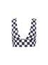Main View - Click To Enlarge - ABYSSE - 'Botha' checkerboard sports bralette