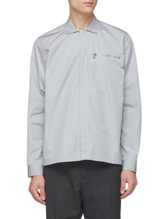 Main View - Click To Enlarge - JIL SANDER - Zip pocket shirt