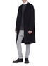 Figure View - Click To Enlarge - JIL SANDER - Virgin wool-cashmere melton coat