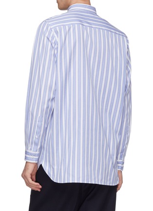 Back View - Click To Enlarge - JIL SANDER - Shifted placket stripe shirt