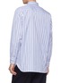 Back View - Click To Enlarge - JIL SANDER - Shifted placket stripe shirt