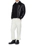 Figure View - Click To Enlarge - JIL SANDER - Jersey long sleeve polo shirt