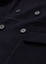  - JIL SANDER - Contrast topstitching double breasted wool melton peacoat