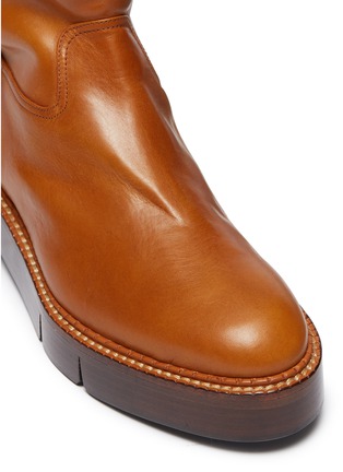 Detail View - Click To Enlarge - CLERGERIE - 'Canada' platform leather boots