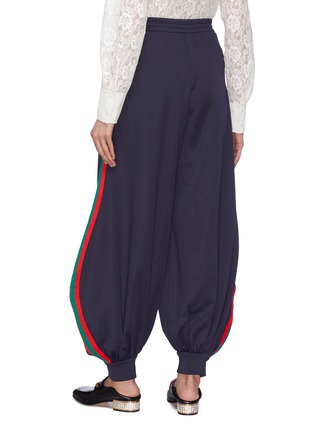 Back View - Click To Enlarge - GUCCI - Web stripe outseam harem pants