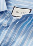  - GUCCI - Stripe half button placket shirt