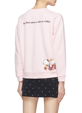 Back View - Click To Enlarge - CHINTI & PARKER - x Hello Kitty® graphic print slogan embroidered sweatshirt