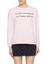 Main View - Click To Enlarge - CHINTI & PARKER - x Hello Kitty® graphic print slogan embroidered sweatshirt
