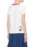 Back View - Click To Enlarge - CHINTI & PARKER - x Hello Kitty® contrast collar graphic appliqué T-shirt
